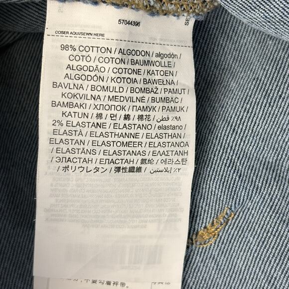 mango MNG Catherine Raw Hem High Waist Wide Leg Culotte Jeans Size 18 Dark Blue - Picture 9 of 15